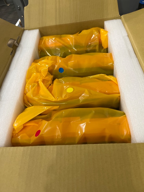Photo 1 of ***USED - UNABLE TO TEST***
212A Black,Cyan, Magenta, Yellow Toner Cartridges 4 Pack Replacement for HP Color Laserjet Enterprise M554, M555 Series