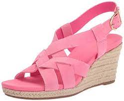 Photo 1 of 6.5 pink sandal wedges 