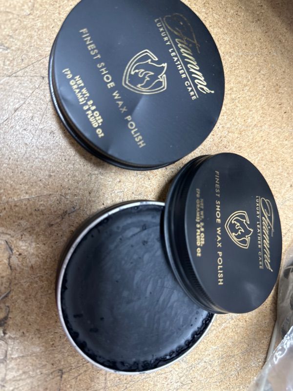 Photo 2 of 2 pk Premium Wax Shoe Polish - All-Natural Blend of Carnauba Wax, Beeswax, and Oils for Mirror-Like Shine and Deep Gloss (Dark Brown)
