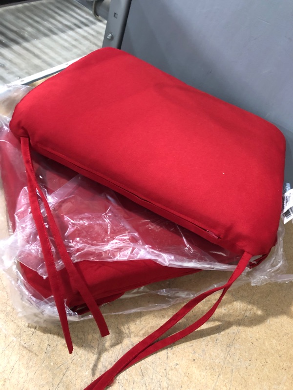 Photo 1 of 2 red seat pillows outside or indoor 