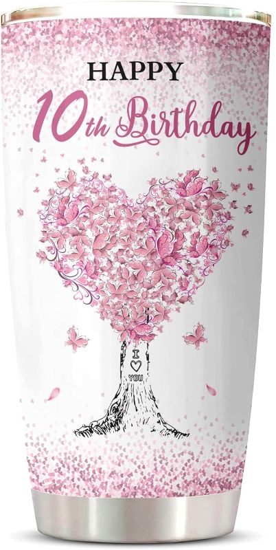 Photo 1 of ***NO STRAW***
10 Year Old Girl Birthday Gifts Tumbler 20oz 10th Birthday