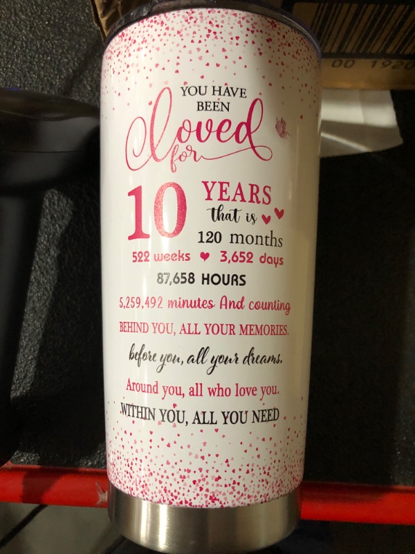 Photo 2 of ***NO STRAW***
10 Year Old Girl Birthday Gifts Tumbler 20oz 10th Birthday