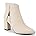 Photo 1 of TINSTREE Women's Point Toe Ankle Boots Button and Buckle Decor Chunky Stacked Heel Bootie Fashion Booties Side Zip Faux Leather/Sudue Upper
