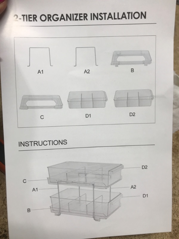 Photo 1 of 2 Tier Organizer 