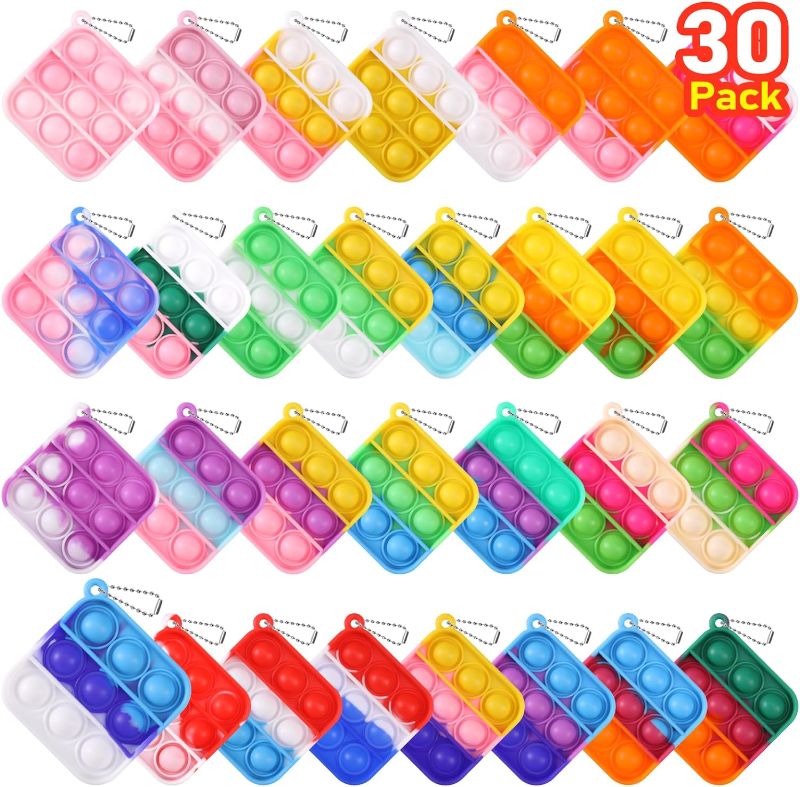 Photo 1 of 
Kids Party Favors Fidget Toys Bulk 30 Pack Mini Pop Fidget Keychain Its Birthday Party Favors for Kids 4-8,8-12 Year Small Kid Classroom Prizes Fidgets It...