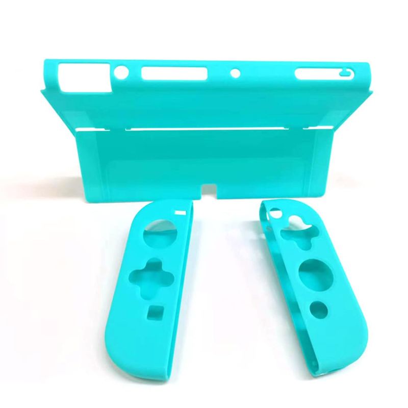 Photo 1 of **BLUE**LEGFES Dockable Protective Case for Switch OLED 2021, Grip Cover 