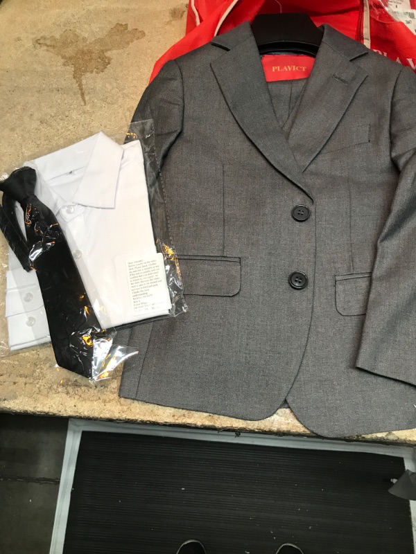 Photo 1 of Boy's Formal suit Set DArk Grey Size 4  (5 Pcs)