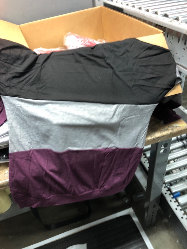 Photo 1 of MAGRITTA CREW NECK STRIPED POCKETS BLACK PURPLE GREY S