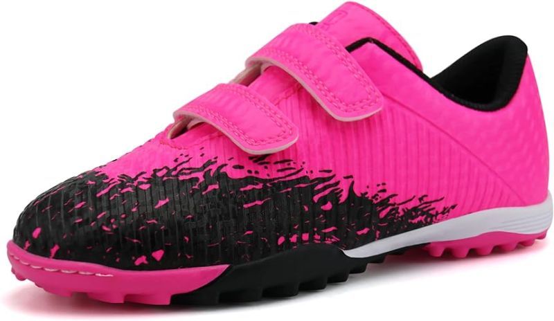 Photo 1 of BROOMAN KIDS TURF SOCCER SHOES 1 FUCHSIA BLACK 