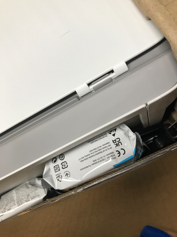 Photo 3 of HP DeskJet 2755e Wireless Color All-in-One Printer with bonus 6 months Instant Ink (26K67A), white