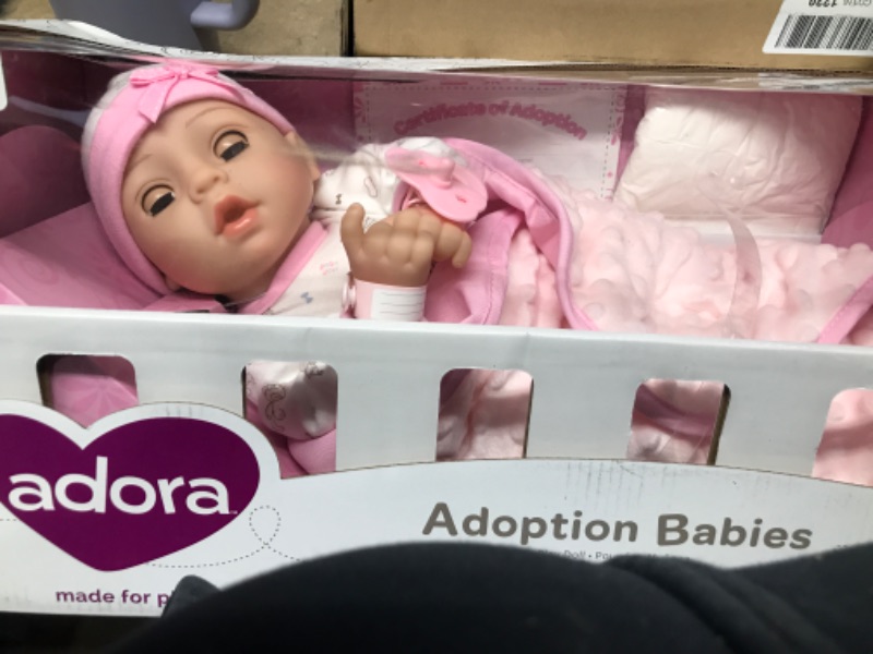 Photo 2 of Adora Adoption Baby Hope - 16 inch Realistic Newborn Baby Doll with Doll Accessories and Certificate of Adoption