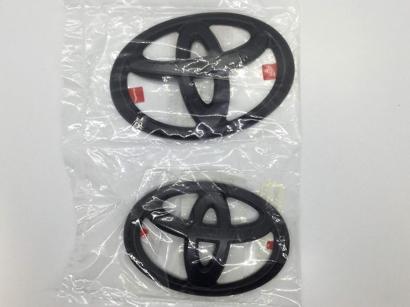 Photo 1 of Matte Black Blackout Emblem Overlays Kit/Set Compatible with 4Runner (Front and Rear)