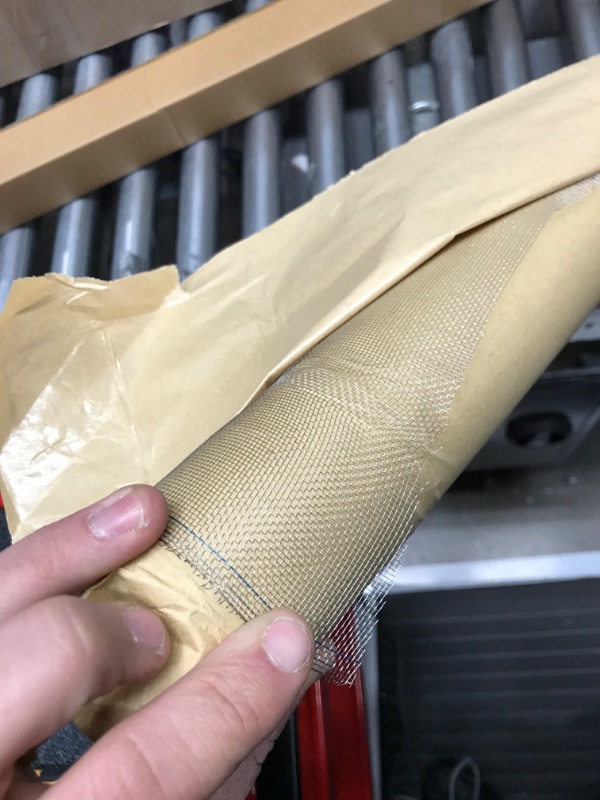 Photo 3 of 304 Stainless Steel Mesh Window Screen Roll 47" x 200" with Stab Resistant Gloves, Pet Proof Window Screen Replacement, Durable Wire Mesh Screen for Home and Office (47" x 200")