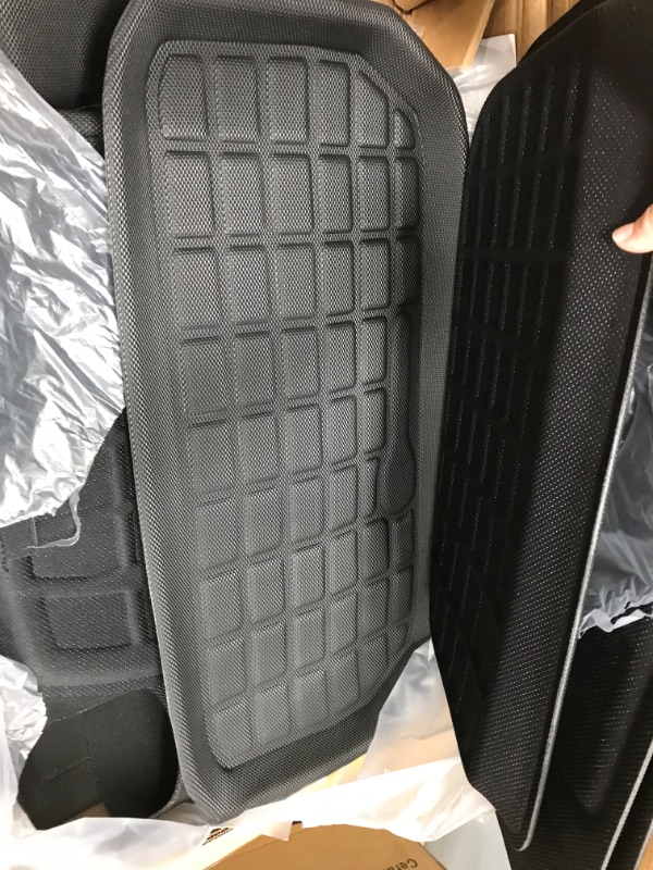 Photo 3 of Cirtek Floor Mats for Tesla Model Y, All Weather Car Mat Rubber Carpet Accessories, Custom Fit Cargo Liner, Front Rear Seat, Frunk, Rear Trunk Floormats, Auto Interior Protector (6-Piece Set Liners) Model Y- 6-piece Set Liners