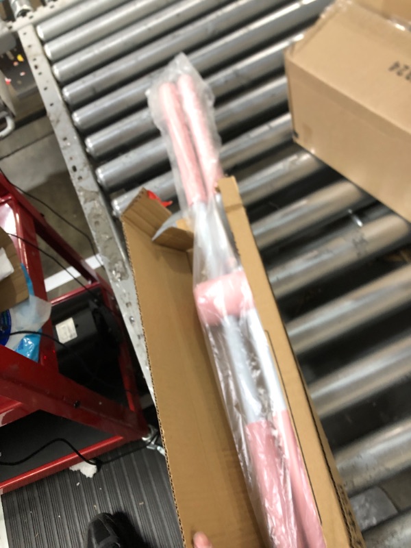 Photo 1 of ECHOZONE Posture Corrector,Back Stretching Tool,Humpback Correction Stick Upper Back Posture Brace Yoga Training Sticks for Adult and Child,Back Pain Relief Pink