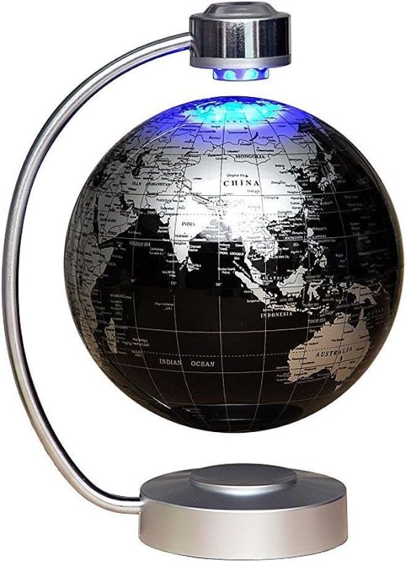 Photo 1 of Magnetic Levitation Floating Globe NHSUNRAY 8'' Levitation Rotating Ball LED Illuminated World Map Earth for Desktop Office Home Decor (Black)
