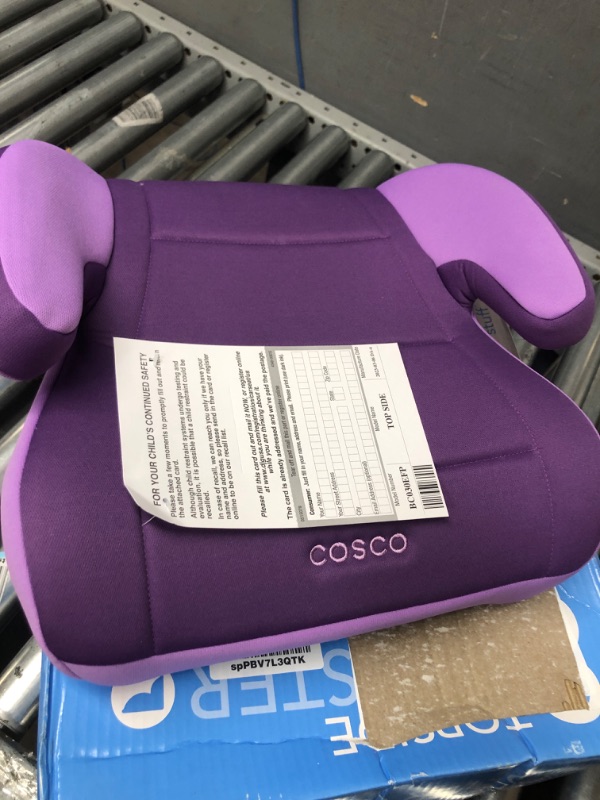 Photo 2 of Cosco Topside Booster Car Seat - Easy to Move, Lightweight Design (Grape), 1 Count (Pack of 1)