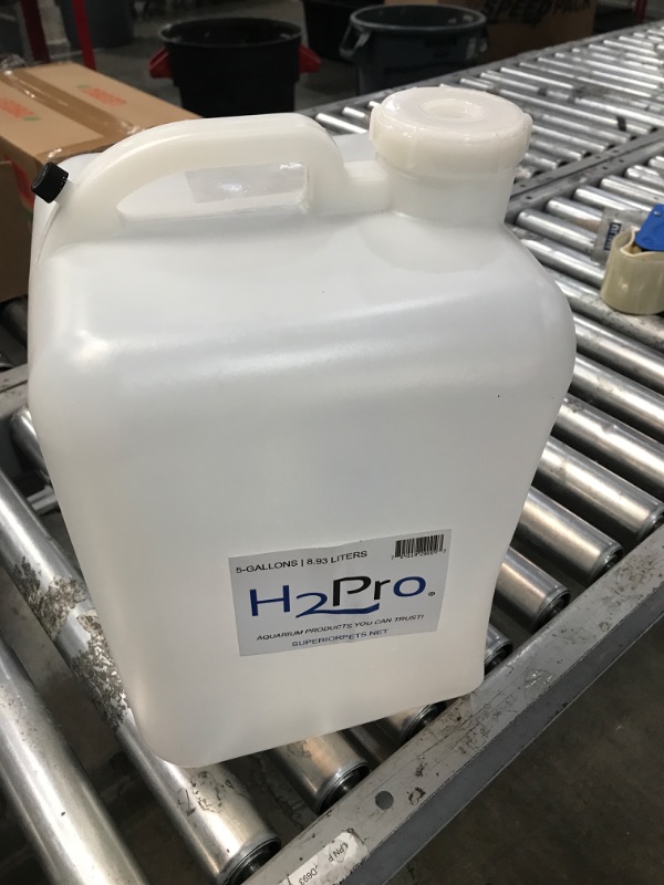 Photo 2 of H2Pro 5-Gallon Aquarium Water Jug with Cap - Empty Plastic Container for Maintenance