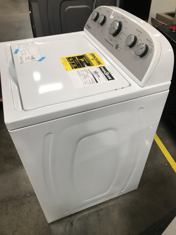 Photo 6 of Whirlpool 3.5-cu ft High Efficiency Agitator Top-Load Washer (White)