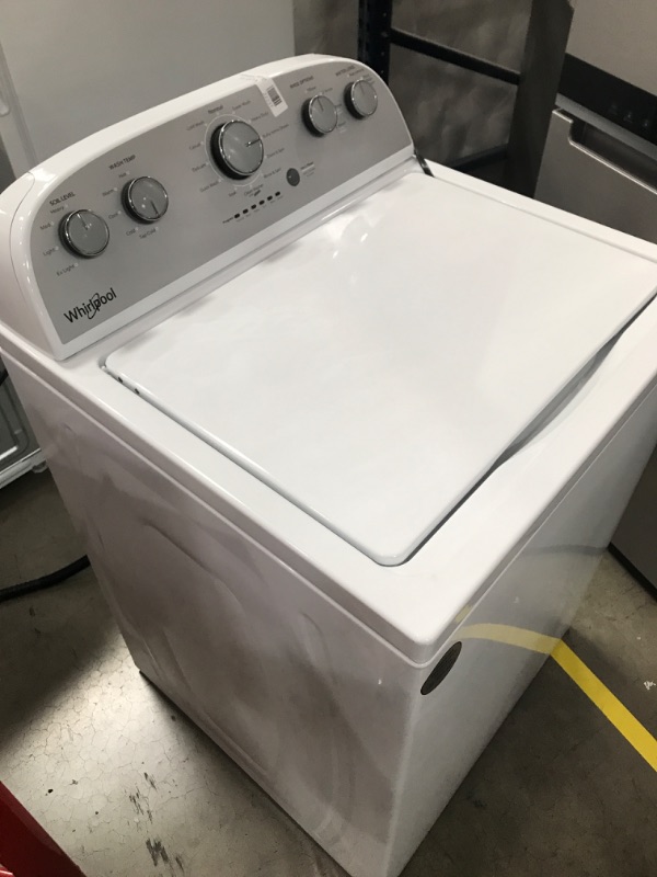 Photo 4 of Whirlpool 3.5-cu ft High Efficiency Agitator Top-Load Washer (White)