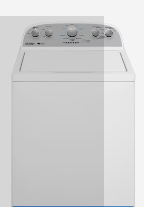 Photo 1 of Whirlpool 3.8-cu ft High Efficiency Impeller and Agitator Top-Load Washer (White)