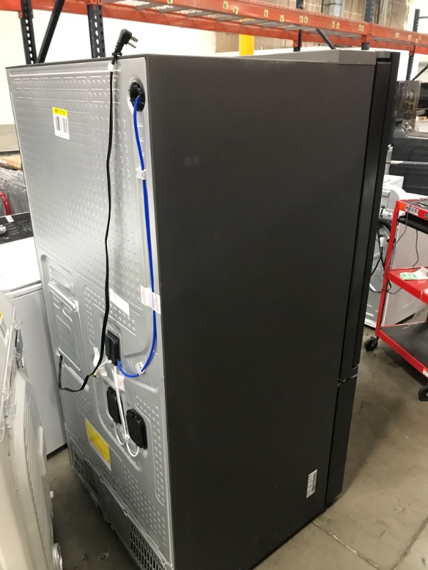Photo 1 of Samsung Bespoke 30.1-cu ft Smart French Door Refrigerator with Dual Ice Maker and Door within Door (Fingerprint Resistant Stainless Steel- All Panels) ENERGY STAR
