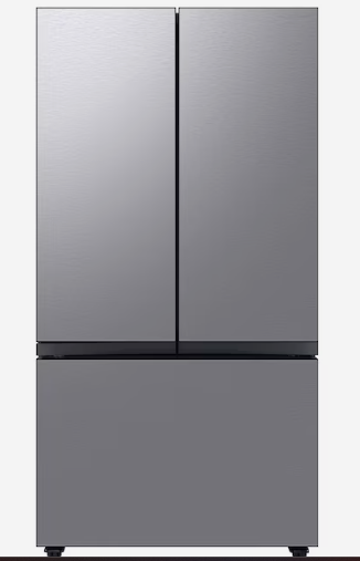 Photo 1 of Samsung Bespoke 30.1-cu ft Smart French Door Refrigerator with Dual Ice Maker and Door within Door (Fingerprint Resistant Stainless Steel- All Panels) ENERGY STAR