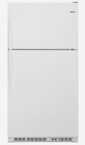 Photo 1 of Whirlpool 20.5-cu ft Top-Freezer Refrigerator (White)