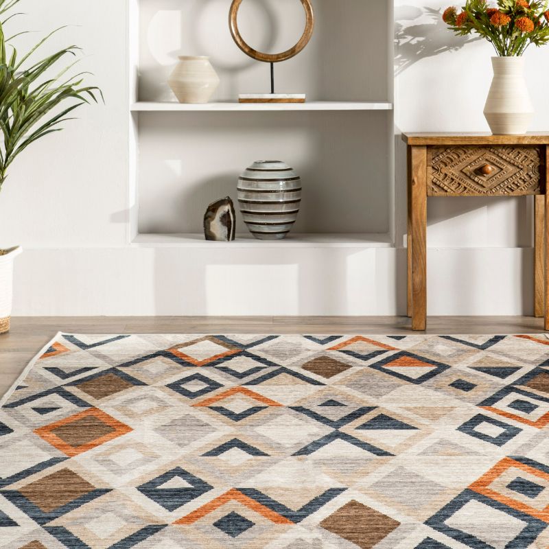 Photo 1 of ***USED AND DIRTY - SMELLS***
Texline 200SVTX08A-8010 8' x 10' Geometric Patterned Rug