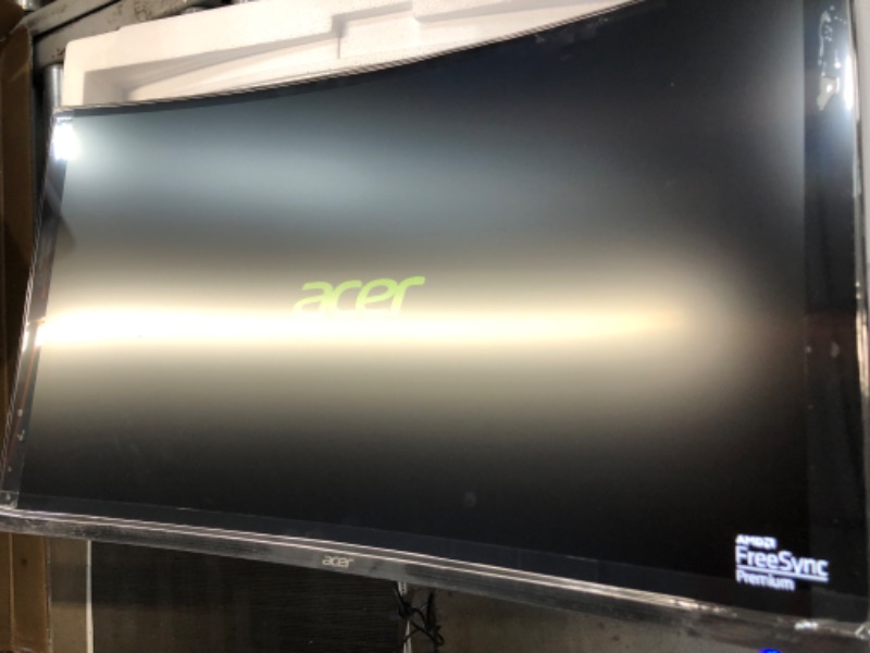 Photo 1 of Acer Nitro 31.5" FHD 1920 x 1080 1500R Curved PC Gaming Monitor | AMD FreeSync Premium | Up to 165Hz Refresh | 1ms VRB | VESA Mountable | HDR10 | 1 x Display Port 1.2 & 2 x HDMI 1.4 | EDA320Q Pbiipx FHD 31.5-inch