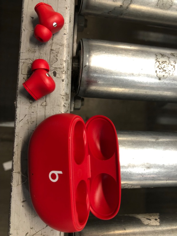 Photo 2 of *READ NOTES* Beats Studio Buds - True Wireless Noise Cancelling Earbuds - Compatible with Apple & Android, Built-in Microphone, IPX4 Rating, Sweat Resistant Earphones, Class 1 Bluetooth Headphones - Red
