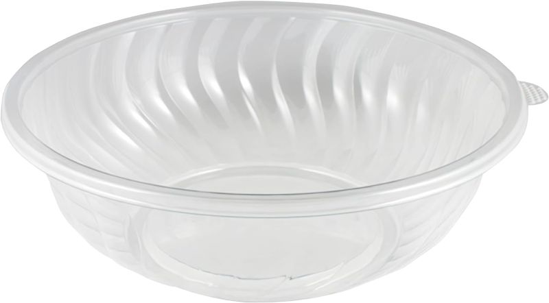 Photo 1 of 2 pk Swirl Design Round Plastic Bowl - 320 oz | Clear, Medium, 1 Pc
