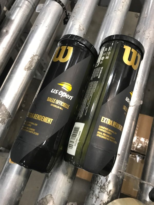 Photo 1 of 2 pack- WILSON US Open Tennis Balls Single Can (3 Balls)Extra Duty