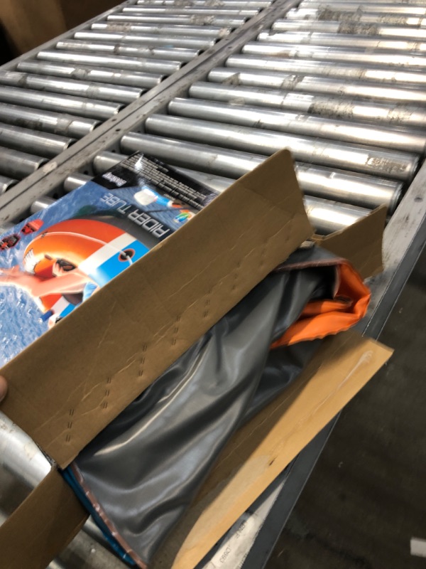 Photo 1 of Bestway Hydro-Force Rapid Rider Inflatable River Tube Water Float for 1 Person with Built-in Backrest, Handles, and Cupholders, Orange
