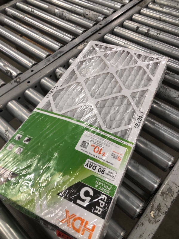 Photo 1 of 12 in. x 24 in. x 1 in. Standard Pleated Air Filter FPR 5 (3-Pack)