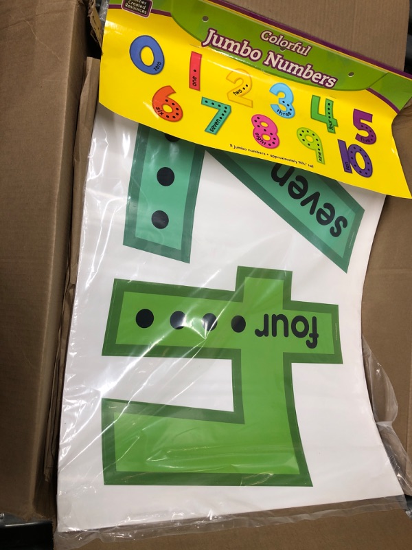 Photo 2 of Teacher Created Resources Colorful Jumbo Numbers Bulletin Board (TCR9123)