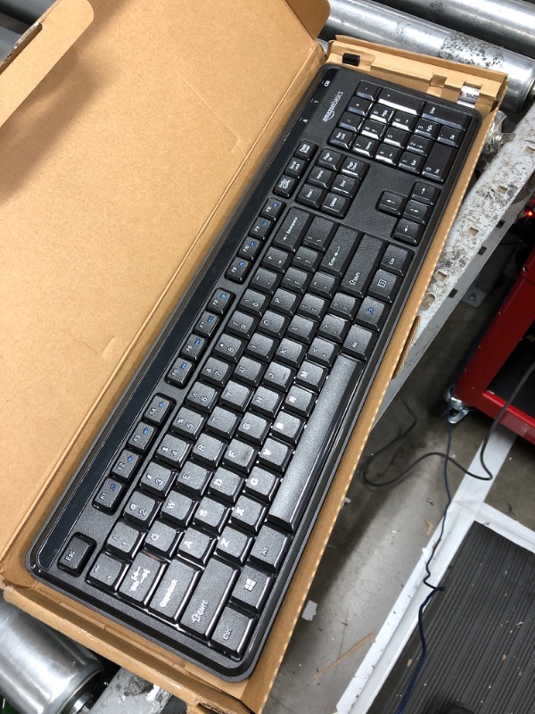 Photo 2 of Amazon Basics Wireless Keyboard-Quiet and Compact-US Layout (QWERTY)