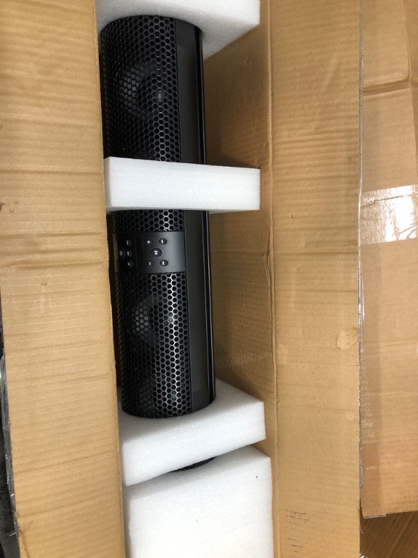 Photo 2 of kemimoto UTV Soundbar SxS Speakers X3 Audio Sound bar System with 2X Tweeters and 4X Subwoofers Waterproof Bluetooth Compatible AUX Input USB Port 500W 28" Outdoor Marine Soundbars