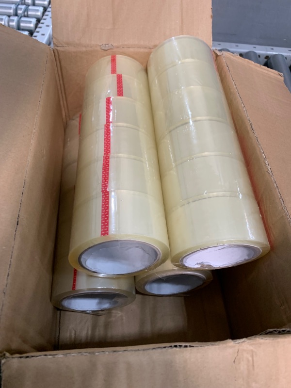 Photo 3 of 24 Roll No Noise Clear Quiet Packing Tape, 1.9'' x 54.7 Yards, Clear Silent Packing Tape Heavy Duty Packaging Tape with Packing Tape Dispenser Gun, Noiseless Shipping Tape for Moving Boxes Wrapping