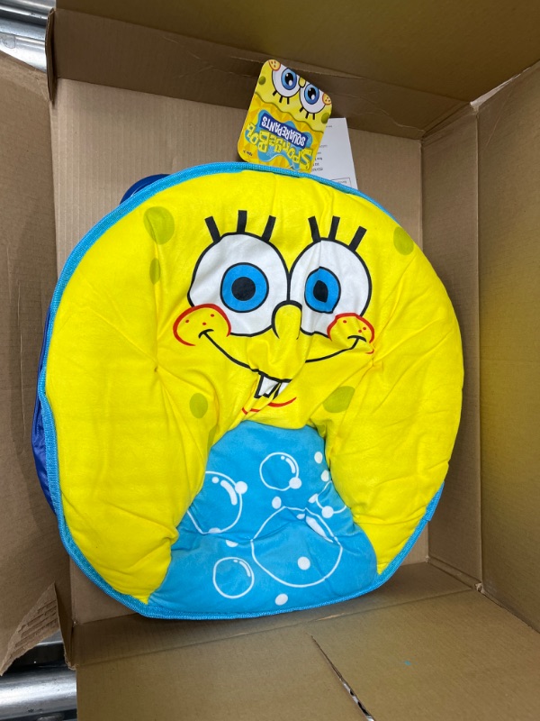 Photo 2 of "Idea Nuova Nickelodeon Spongebob Squarepants Toddler Mini Saucer Chair, 18"" Frame", yellow