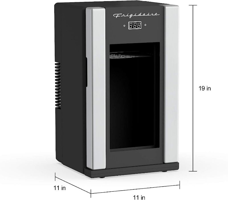 Photo 5 of (READ FULL POST) Frigidaire EFMIS567_AMZ 18 Can OR 4 Wine Bottle Retro Beverage Fridge, Temperature Control, Thermoelectric, FreonFree, Stainless