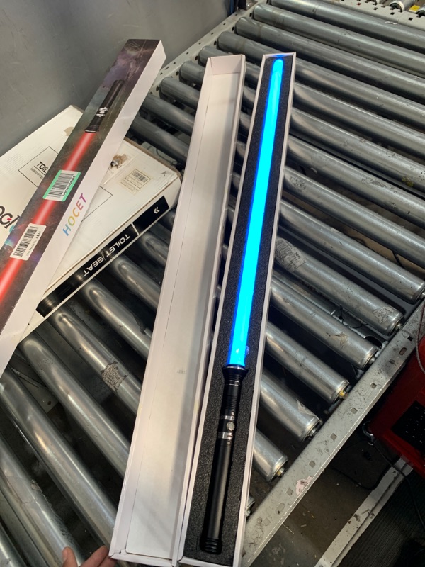 Photo 1 of HOCET Star Wars Neo Realistic Pixel Lightsaber Metal Hilt Full Size,Smooth Swing Force FX Lightsaber,Heavy Dueling Lightsaber,Black Series Light Saber,Costume Toys for Kids(Black)