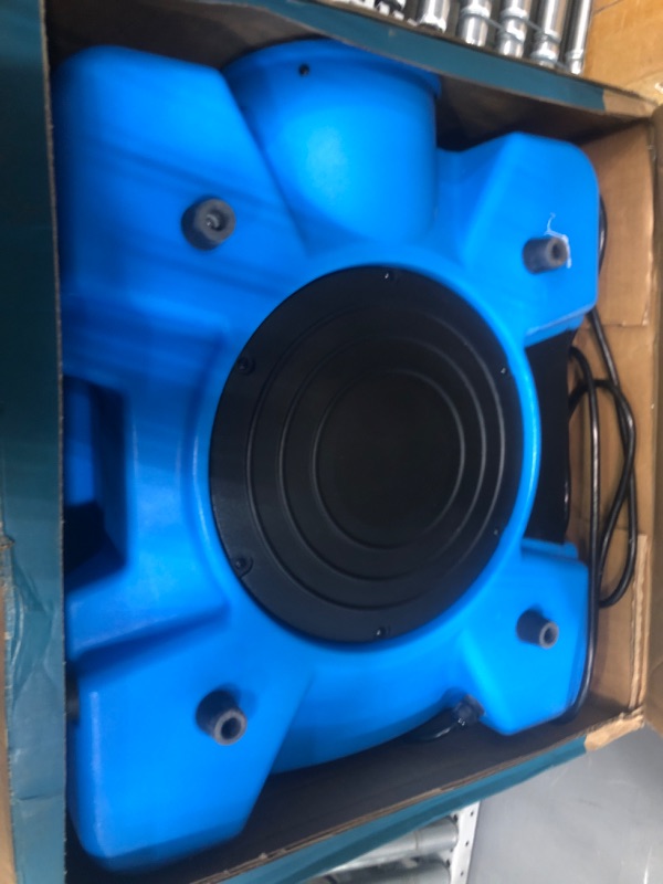 Photo 1 of CADPXS Shield-550 Negative Machine Airbourne Cleaner HEPA Scrubber Water Damage Restoration Equipment Air Purifier, Air Scrubbers 550 air scrubbers Blue