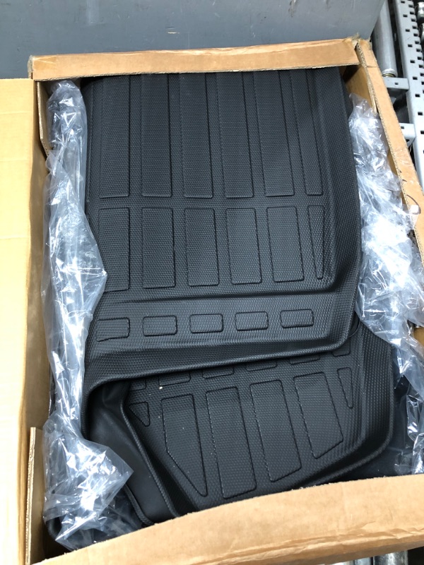 Photo 2 of HAFIDI® Floor Mats & Cargo Liner Custom Set for 2022 2023 2024 Honda Civic Sedan Hatchback Si (Include 2nd Row with USB Port) TPE Full Set Car Floor Liners Accessories - Black Honda Civic 2022 2023 2024