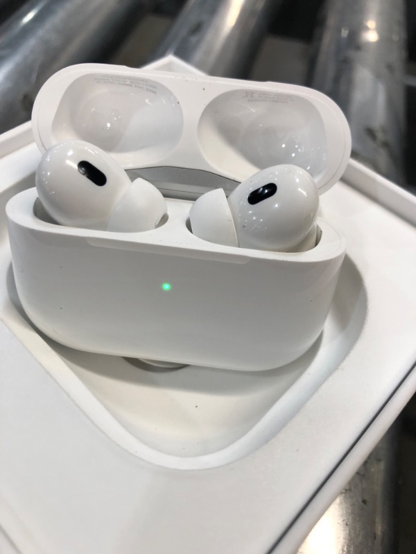 Photo 1 of Apple AirPods Pro (2nd Generation) Wireless Ear Buds with USB-C Charging, Up to 2X More Active Noise Cancelling Bluetooth Headphones, Transparency Mode, Adaptive Audio, Personalized Spatial Audio
