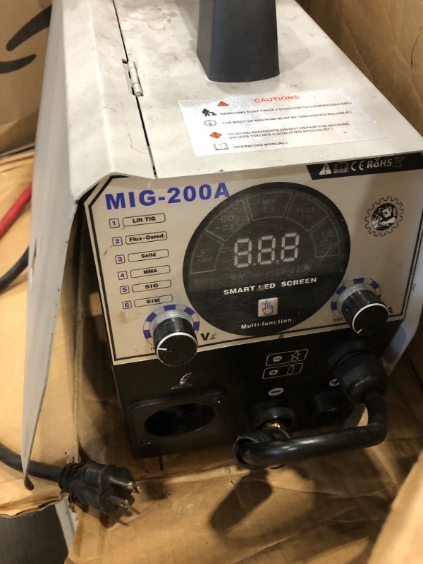 Photo 3 of *NON FUNCTIONAL PARTS ONLY* VEVOR TIG Welder 3 in 1, 110V High Frequency TIG/Stick/Clean Welding Machine w/IGBT Inverter, 155Amp Digital Arc Welder