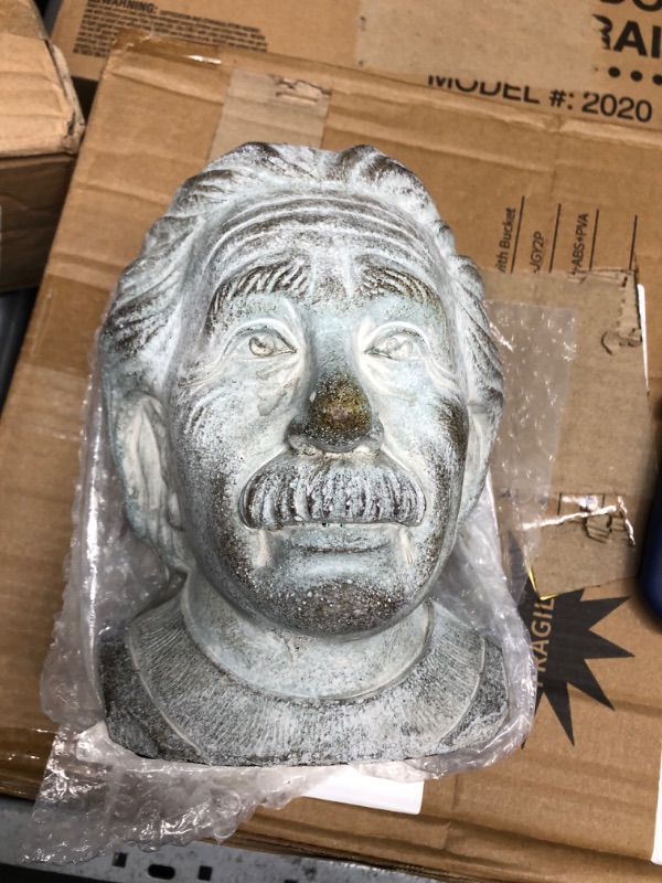 Photo 2 of Abbott Collection 27-EINSTEIN-202-SM Small Einstein Head Planter, Grey