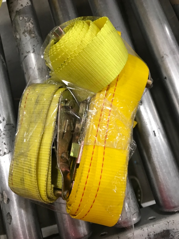 Photo 1 of 2 YELLOW E TRACK RATCHET STRAPS