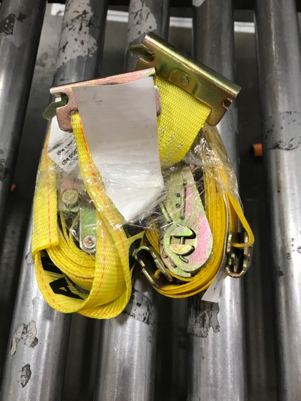 Photo 1 of 2 YELLOW E TRACK RATCHET STRAPS