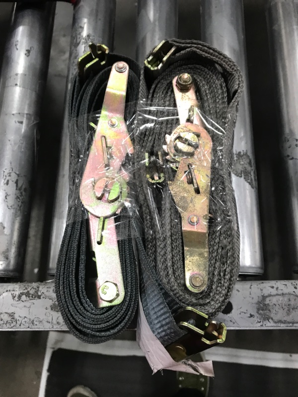 Photo 1 of 2 GREY E TRACK RATCHET STRAPS